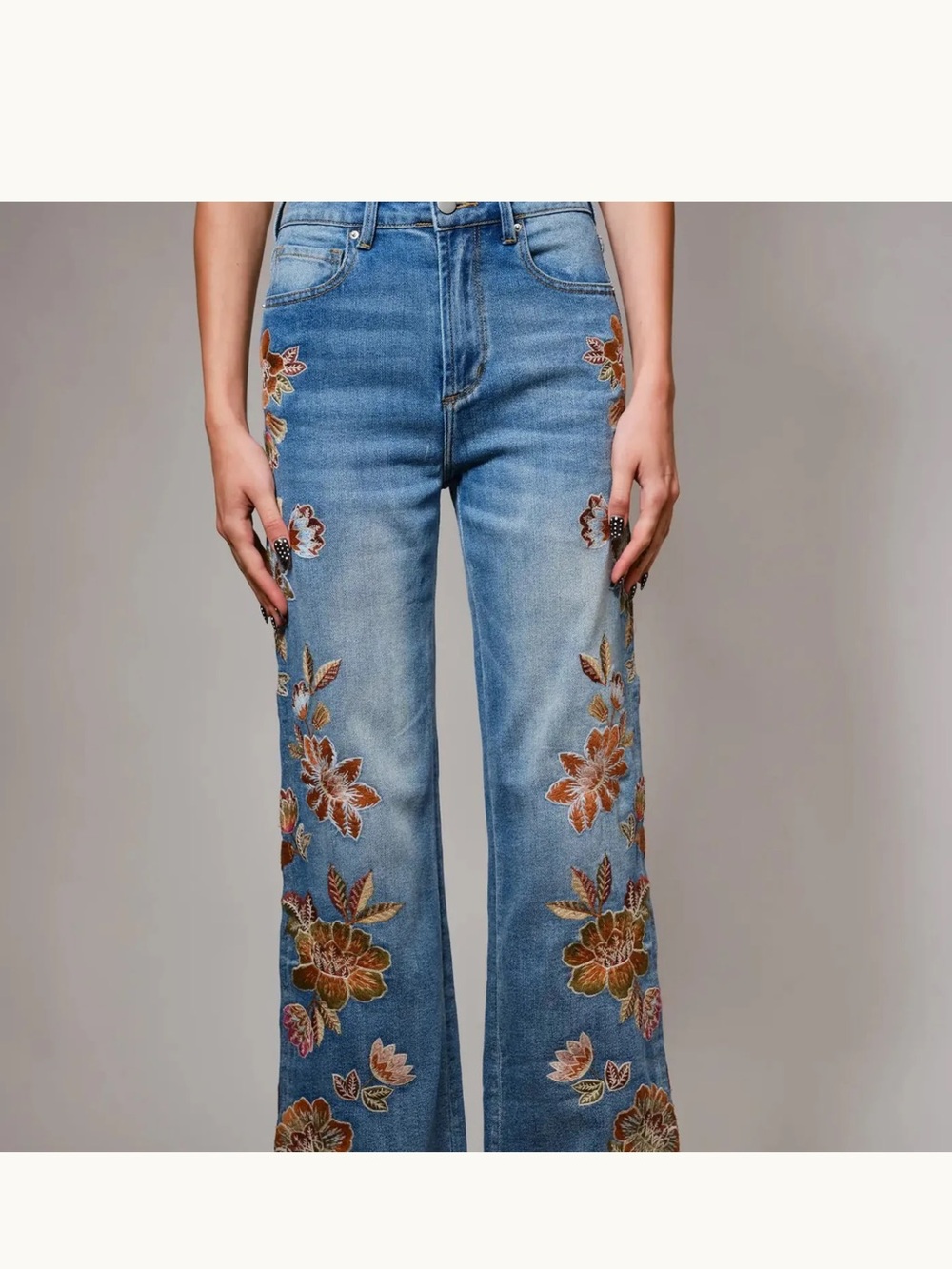 DRIFTWOOD Charlee Embroidered Jeans NWT - Picture 3 of 7